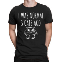 I Was Normal 3 Cats Ago   Funny Cat Gift T-shirt | Artistshot