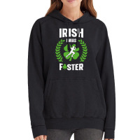 Irish I Was Faster Funny Running St Patricks Day Vintage Hoodie | Artistshot
