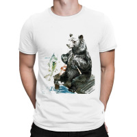Fishing Bear T-shirt | Artistshot