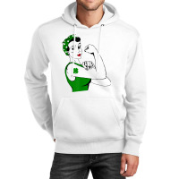 Irish Rosie The Riveter Funny Cute St Patricks Day Unisex Hoodie | Artistshot