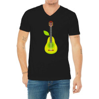 Guitar T  Shirt Pear Guitar Music Instrument Illustration T  Shirt V-neck Tee | Artistshot