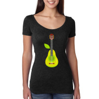 Guitar T  Shirt Pear Guitar Music Instrument Illustration T  Shirt Women's Triblend Scoop T-shirt | Artistshot