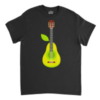 Guitar T  Shirt Pear Guitar Music Instrument Illustration T  Shirt Classic T-shirt | Artistshot