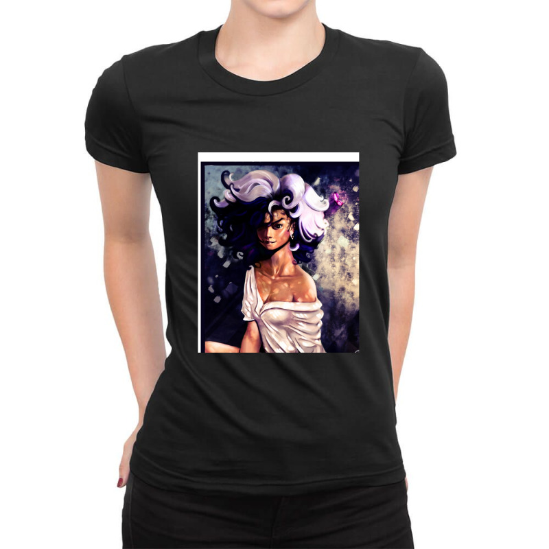 Girl With Golden Earing Ladies Fitted T-Shirt by Alexsmith | Artistshot