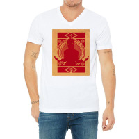 Red Vandalizm V-neck Tee | Artistshot