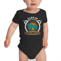 German Shepherd Ears Up System Armed German Herdin Baby Bodysuit | Artistshot