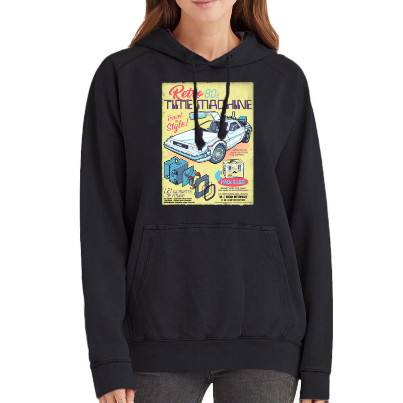 Retro Time Machine Vintage Hoodie | Artistshot