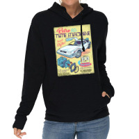 Retro Time Machine Lightweight Hoodie | Artistshot