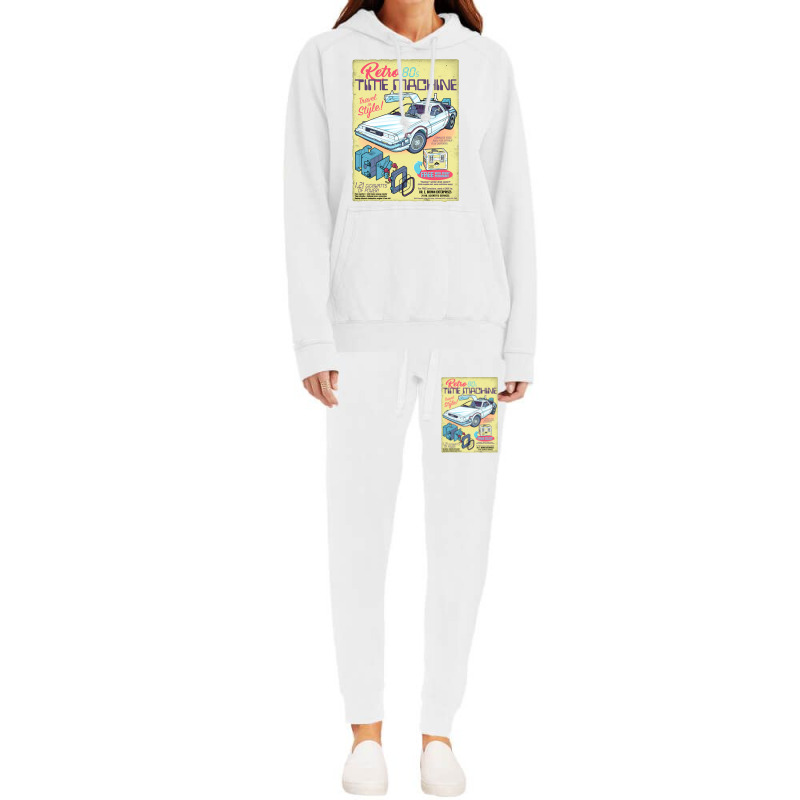 Retro Time Machine Hoodie & Jogger Set | Artistshot