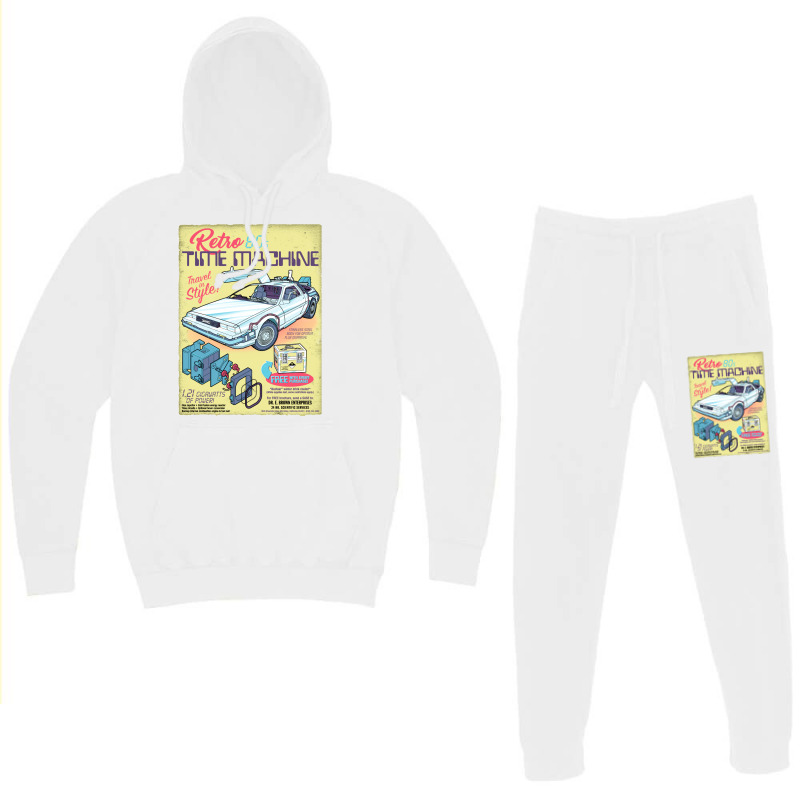 Retro Time Machine Hoodie & Jogger Set | Artistshot