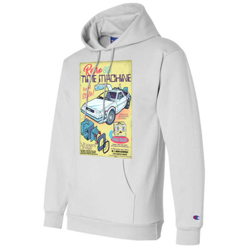 Retro Time Machine Champion Hoodie | Artistshot