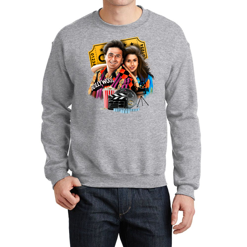 Rishi Kapoor And Madhuri Dixit Crewneck Sweatshirt by rafikgafforp | Artistshot