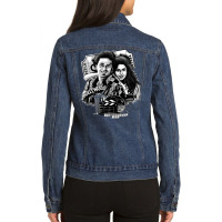 Rishi Kapoor And Madhuri Dixit 1 Ladies Denim Jacket | Artistshot