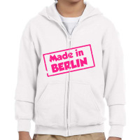 Made In Berlin Fun Youth Zipper Hoodie | Artistshot