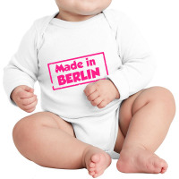 Made In Berlin Fun Long Sleeve Baby Bodysuit | Artistshot