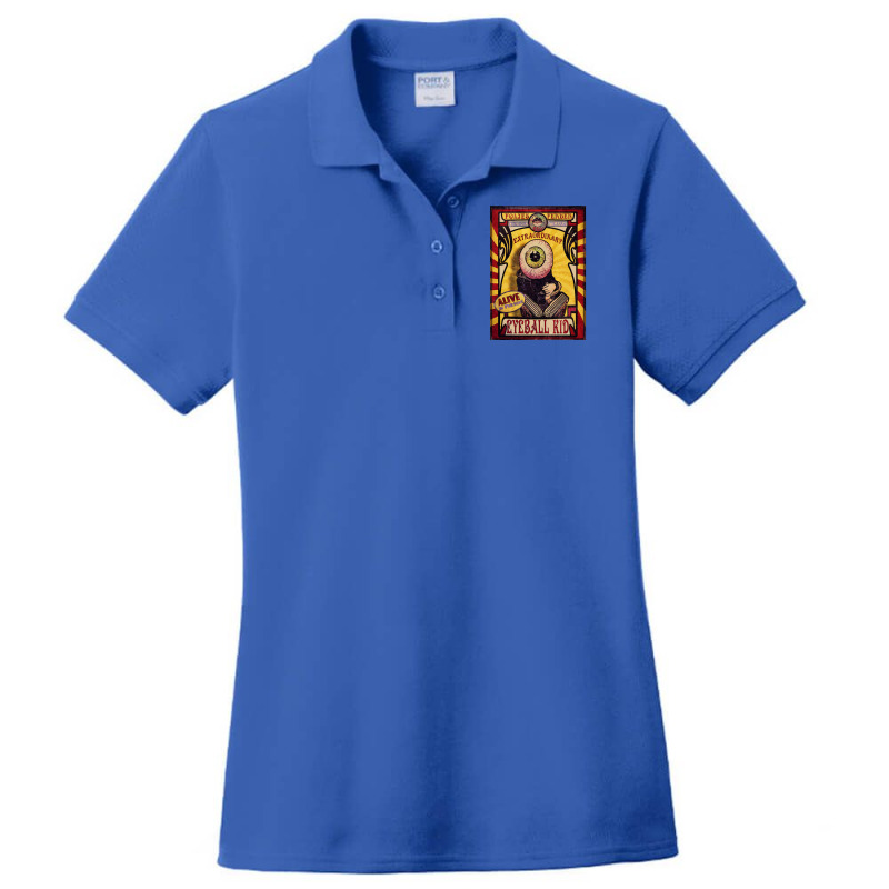 The Extraordinary Eyeball Kid Sideshow Poster Ladies Polo Shirt by samarunasthol | Artistshot