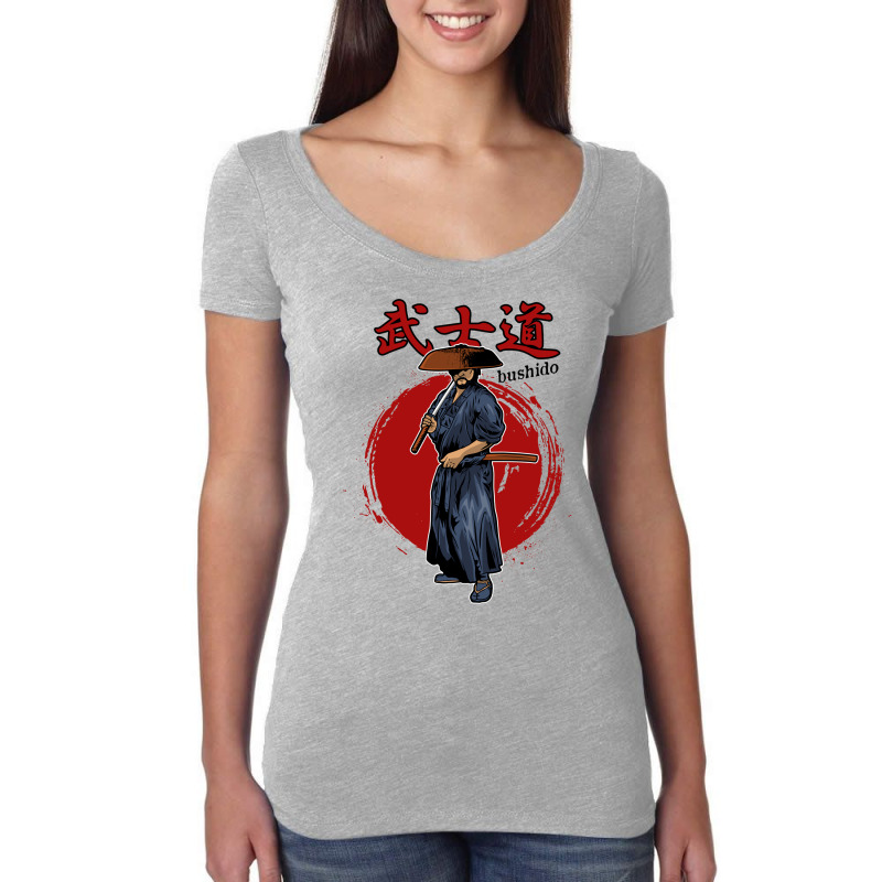 Samurai Bushido Warrior  1 Women's Triblend Scoop T-shirt by rafikgafforp | Artistshot