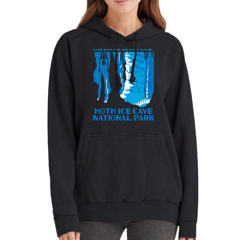 Hoth Ice Cave National Park Vintage Hoodie by grinysninamaj | Artistshot