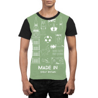 Made In Great Britain Gifts Made In The Uk British Graphic T-shirt | Artistshot