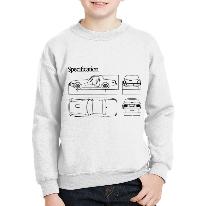 Jensen Healey   Technical Specs Youth Sweatshirt | Artistshot