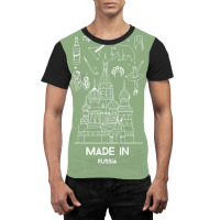 Made In Russia Gifts Russian Heritage Pride Graphic T-shirt | Artistshot