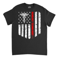 Radiology Technologist American Flag Patriotic Med Classic T-shirt | Artistshot