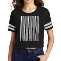 Hand Drawn Vertical Parallel Dense Black Lines On  Scorecard Crop Tee | Artistshot