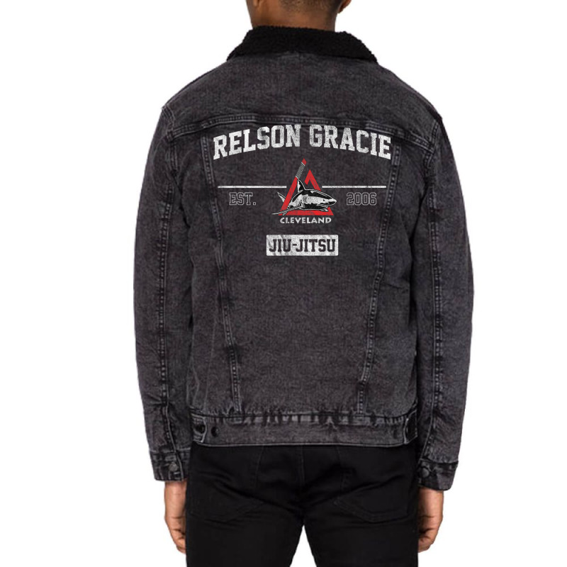 Relson Gracie Cleveland Jiu Jitsu T Shirt Unisex Sherpa-Lined Denim Jacket by jessen | Artistshot