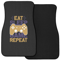 Eat Sleep - Tshirt Front Car Mat | Artistshot