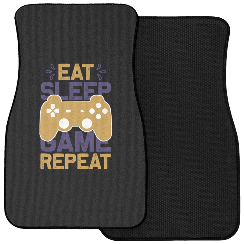 Eat Sleep - Tshirt Front Car Mat | Artistshot