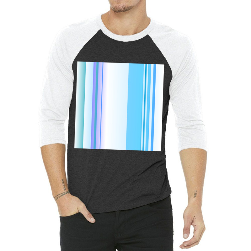 Vertical Blue And White Striped  1 3/4 Sleeve Shirt by JONNELLENORTONN | Artistshot