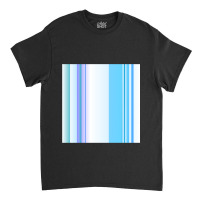 Vertical Blue And White Striped  1 Classic T-shirt | Artistshot