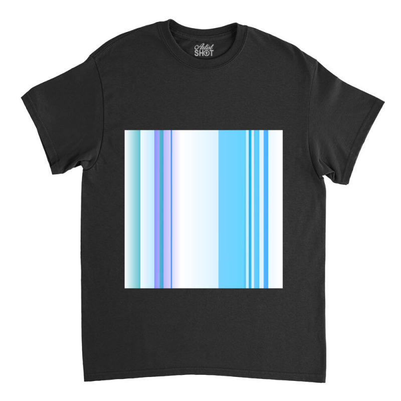 Vertical Blue And White Striped  1 Classic T-shirt by JONNELLENORTONN | Artistshot