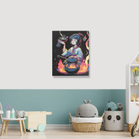 Woman Cooking Portrait Canvas Print | Artistshot