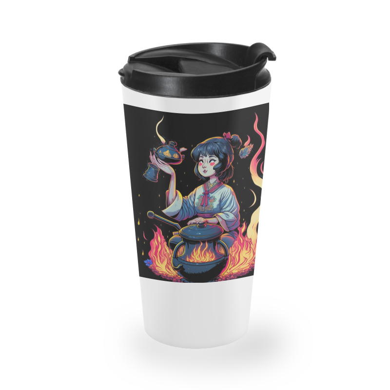 Woman Cooking Travel Mug | Artistshot