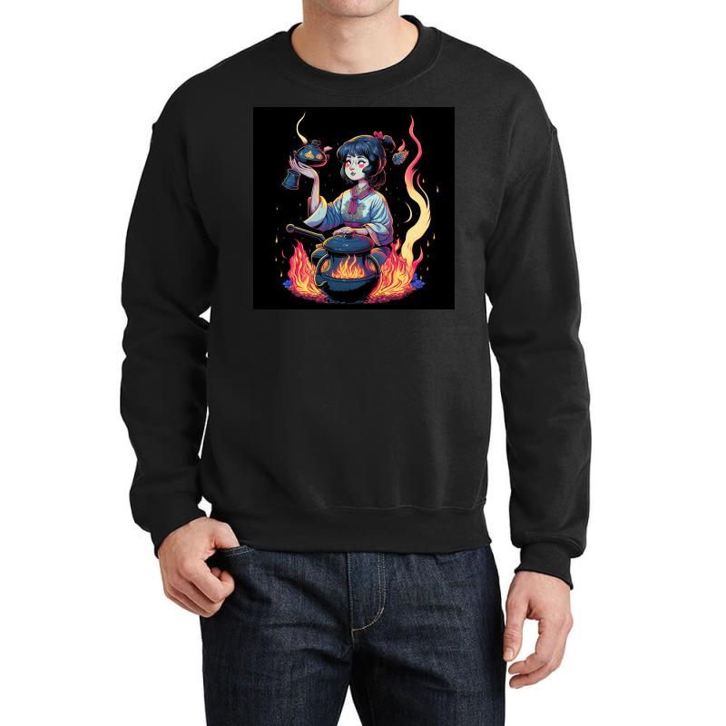 Woman Cooking Crewneck Sweatshirt | Artistshot