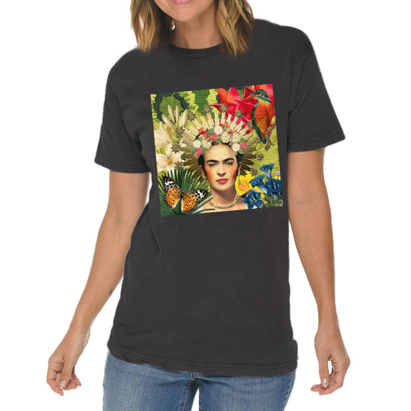 Frida Kahlo Nature Vintage T-Shirt by GiaMuller | Artistshot