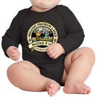 Buzzed And Lit Long Sleeve Baby Bodysuit | Artistshot