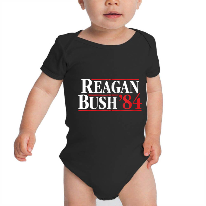 Reagan Bush 84 Campaign Ronald Reagan For Presiden Baby Bodysuit by gabuya | Artistshot