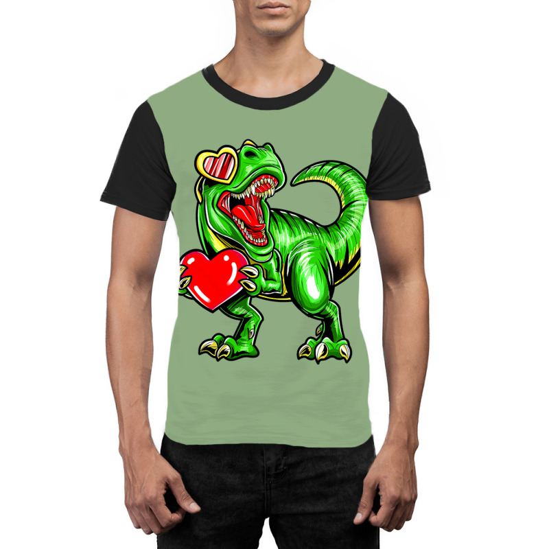 Dinosaur Valentine Trex Valentines Day Graphic T-shirt | Artistshot