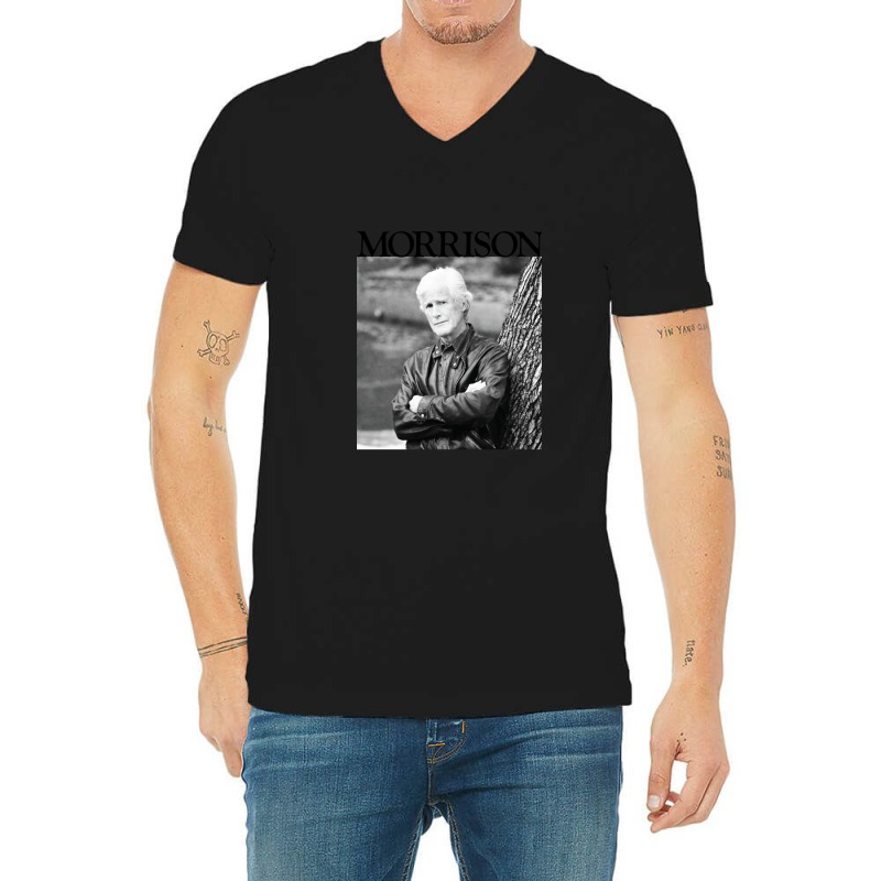 Morrison - Black Type V-Neck Tee by FranklinTepper1 | Artistshot