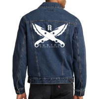 Destiny Hunter Blade Dancer   Game Fan Men Denim Jacket | Artistshot