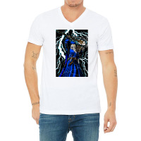 Merlin   Traditional High Fantasy Wizard (blue) V-neck Tee | Artistshot