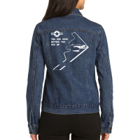 Design Northrop Grumman B 2 Spirit Stealth Bomber Ladies Denim Jacket | Artistshot