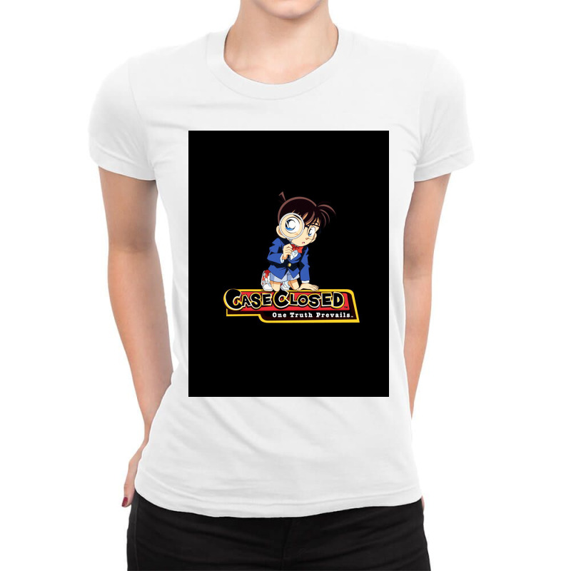 Case Closed One Truth Prevails Detective Conan Ladies Fitted T-Shirt by GordonSchwindt | Artistshot