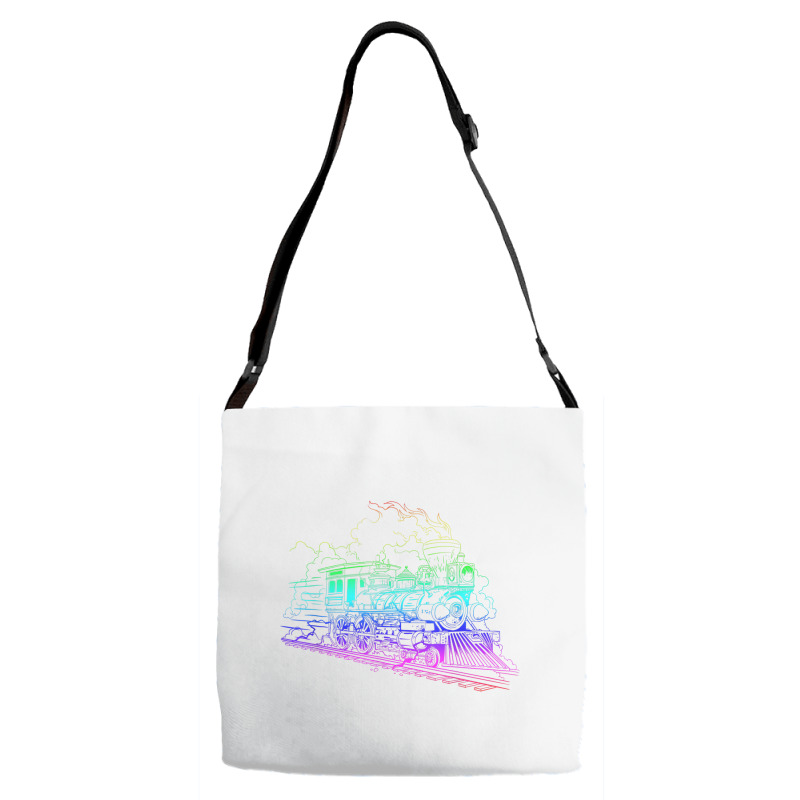 Railroad Model Train Steam Train Glow Model Railro Adjustable Strap Totes | Artistshot