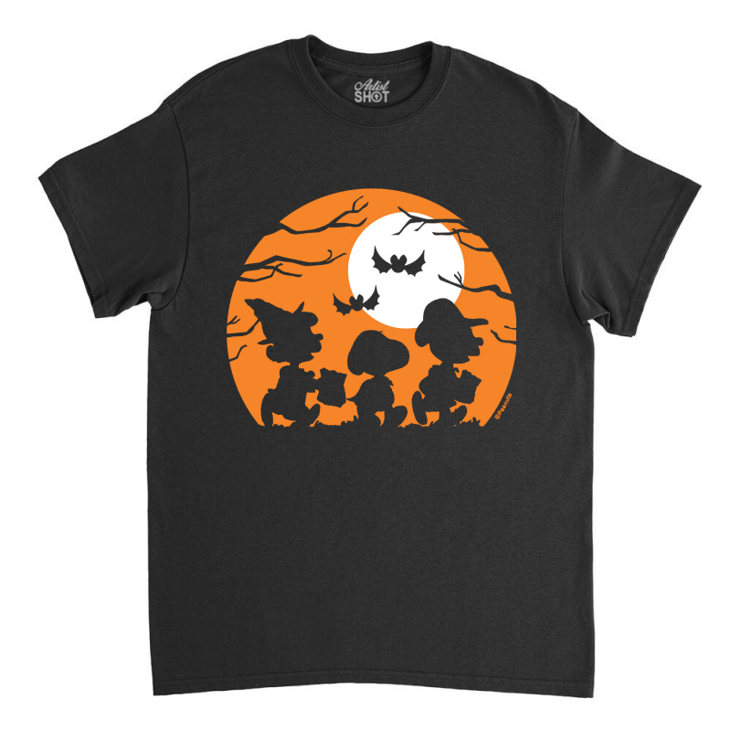 Peanuts  Halloween  Trick Or Treat Silhouettes Classic T-shirt | Artistshot