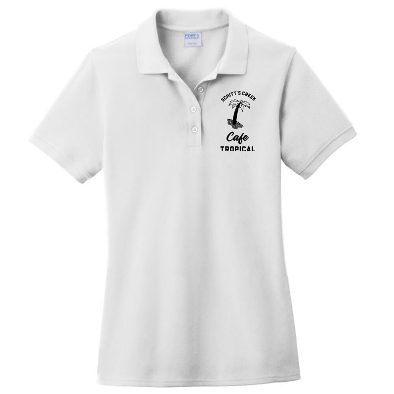 Cafe Tropical Ladies Polo Shirt by PEGGYBROWNEE | Artistshot