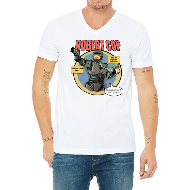 Robert Cop V-neck Tee | Artistshot