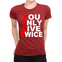 Red Hood You Only Live Twice Ladies Fitted T-shirt | Artistshot